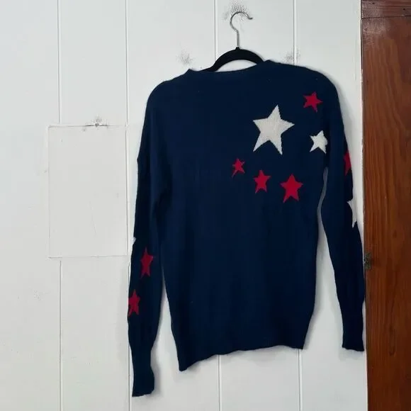 Vineyard Vines Cashmere Sweater USA‎ Stars XS
